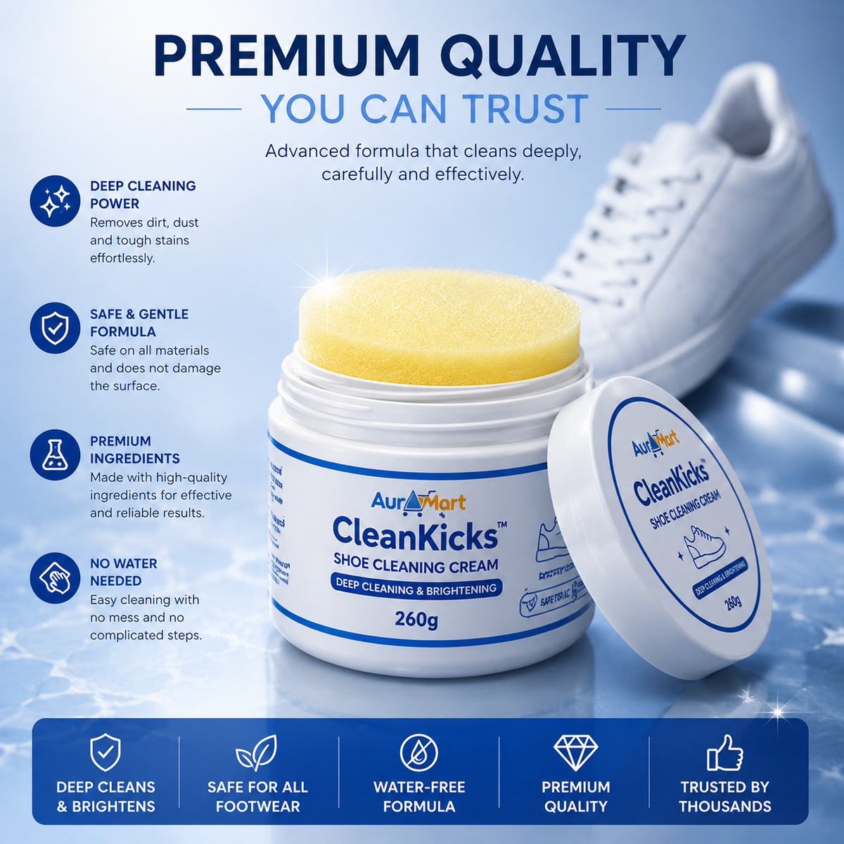 CleanKicks™ Shoe Cleaner Cream