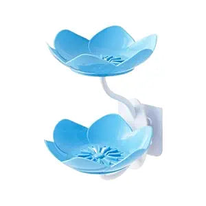 Drain Soap Tray Double Layer Wall Mounted Soap Box for Bathroom (RANDOM COLOR)