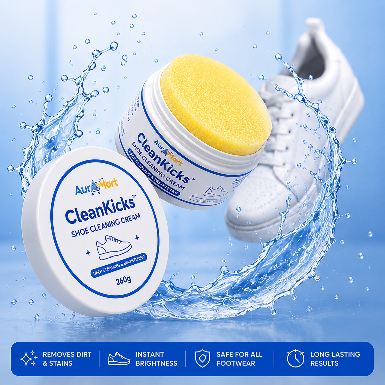CleanKicks™ Shoe Cleaner Cream