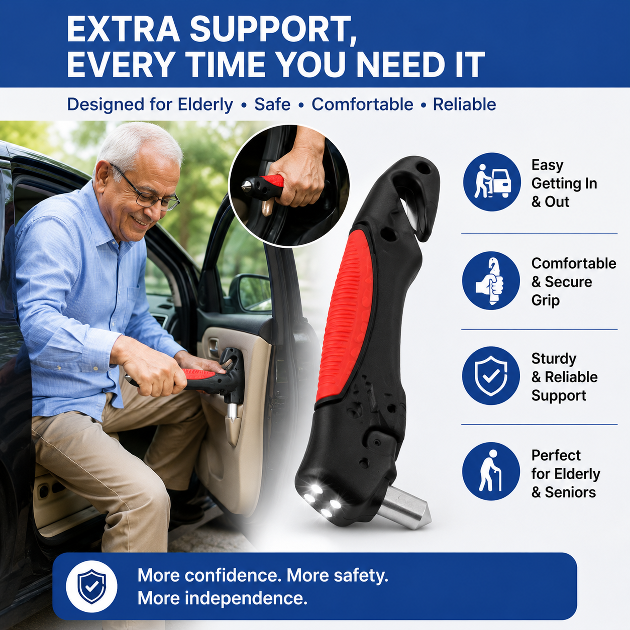 SafeGrip™ 5-in-1 Car Handle