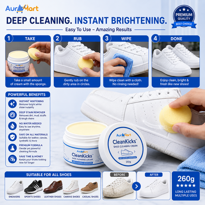 CleanKicks™ Shoe Cleaner Cream