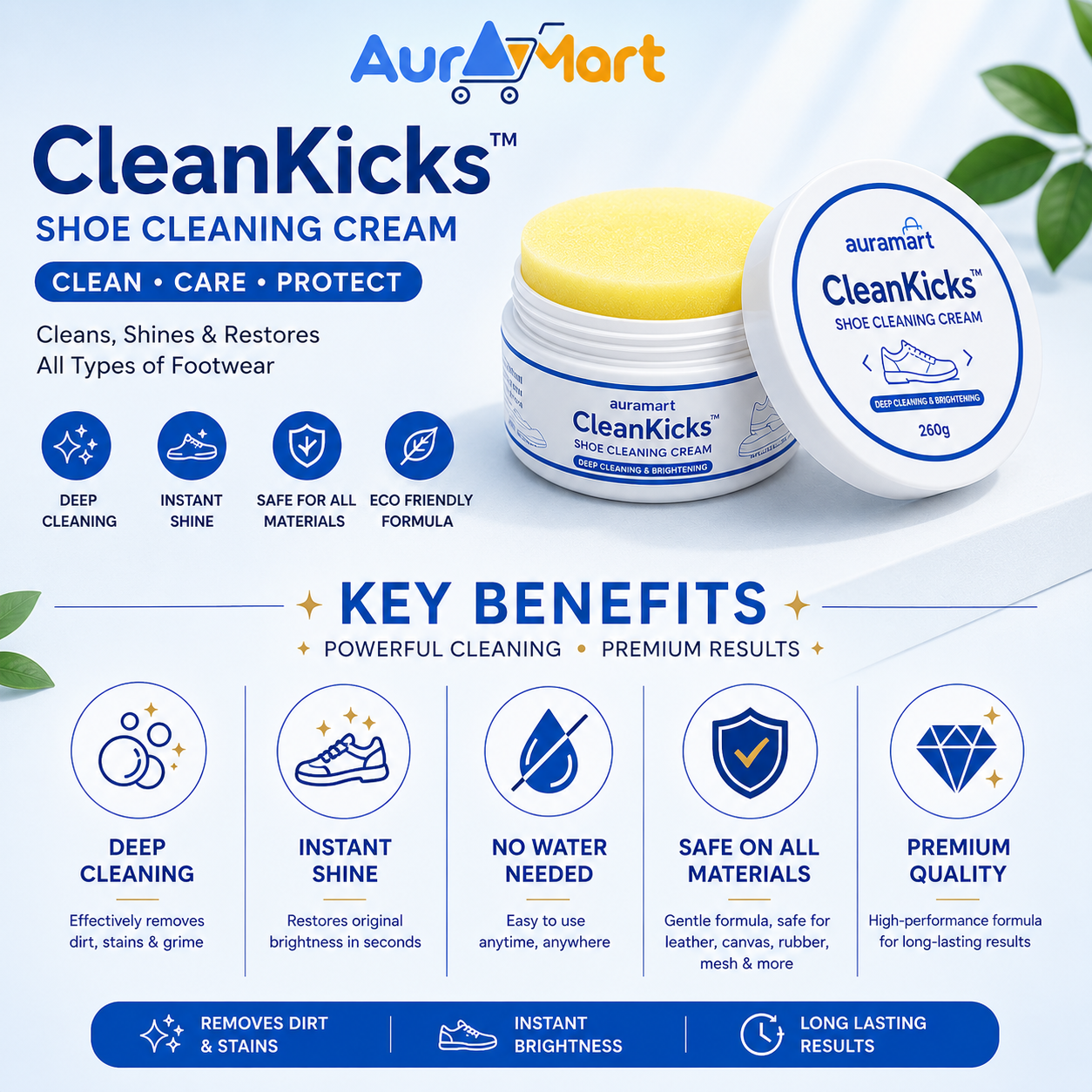 CleanKicks™ Shoe Cleaner Cream