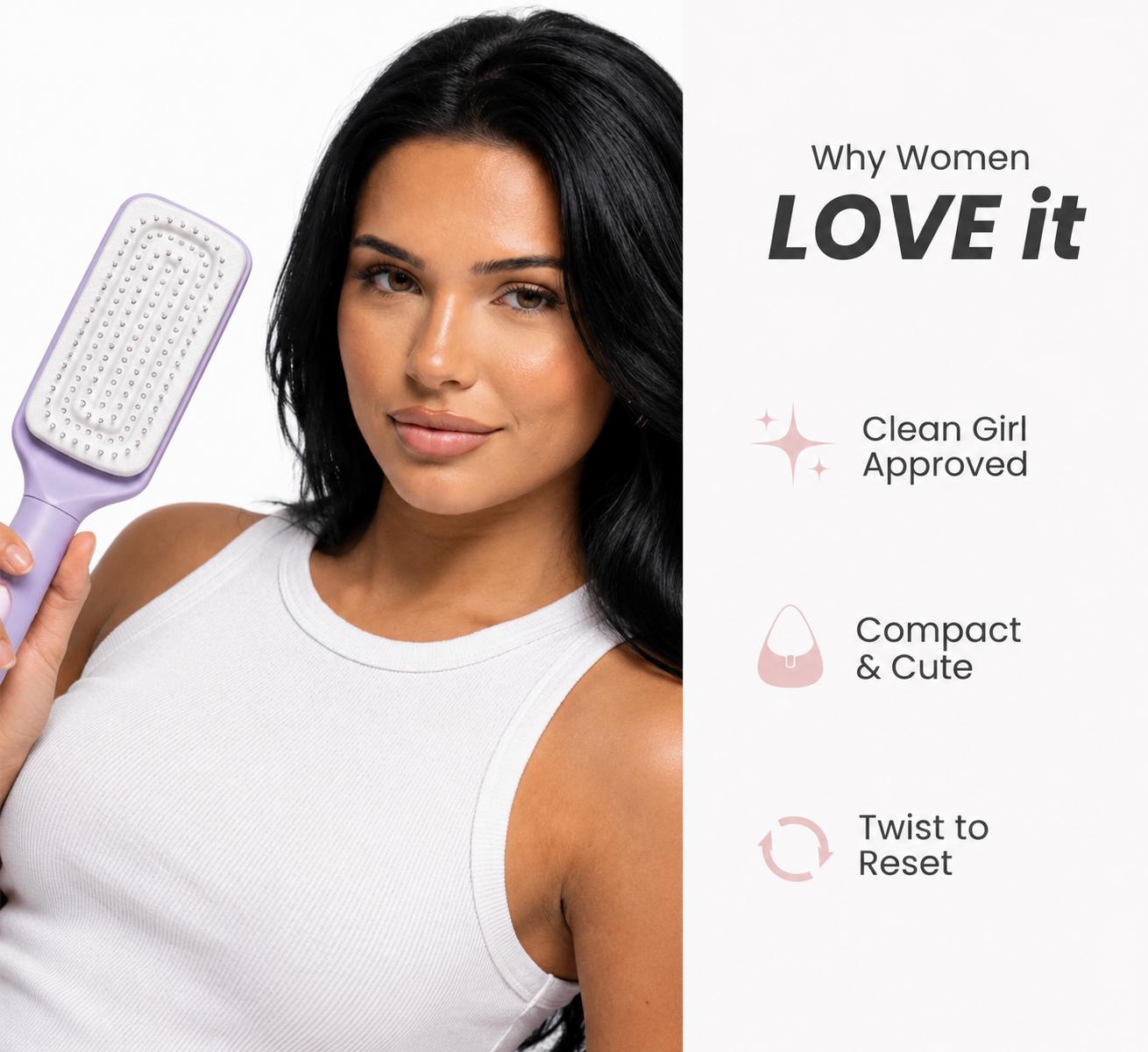 Self Cleaning Hairbrush