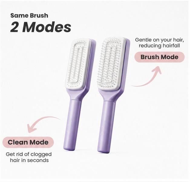 Self Cleaning Hairbrush
