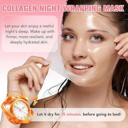 Auraglow™-Collagen Night Wrapping Peel Off Mask (Pack of 2)