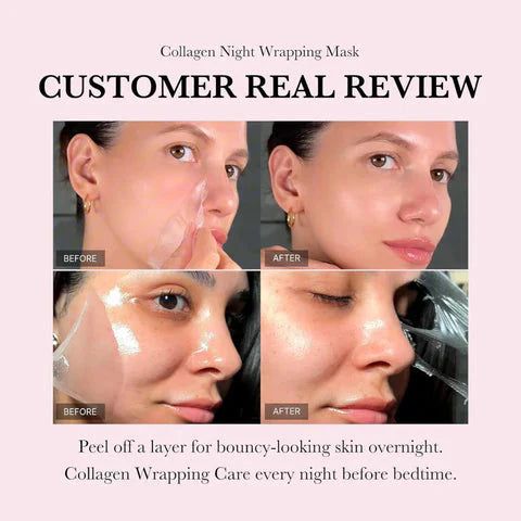 Auraglow™-Collagen Night Wrapping Peel Off Mask (Pack of 2)